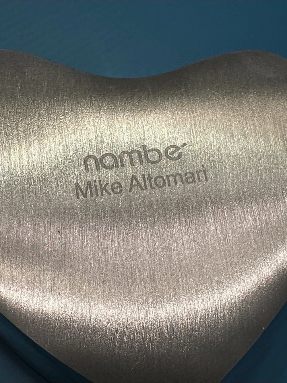 Nambe Heart Wood & Metal Chip and Dip